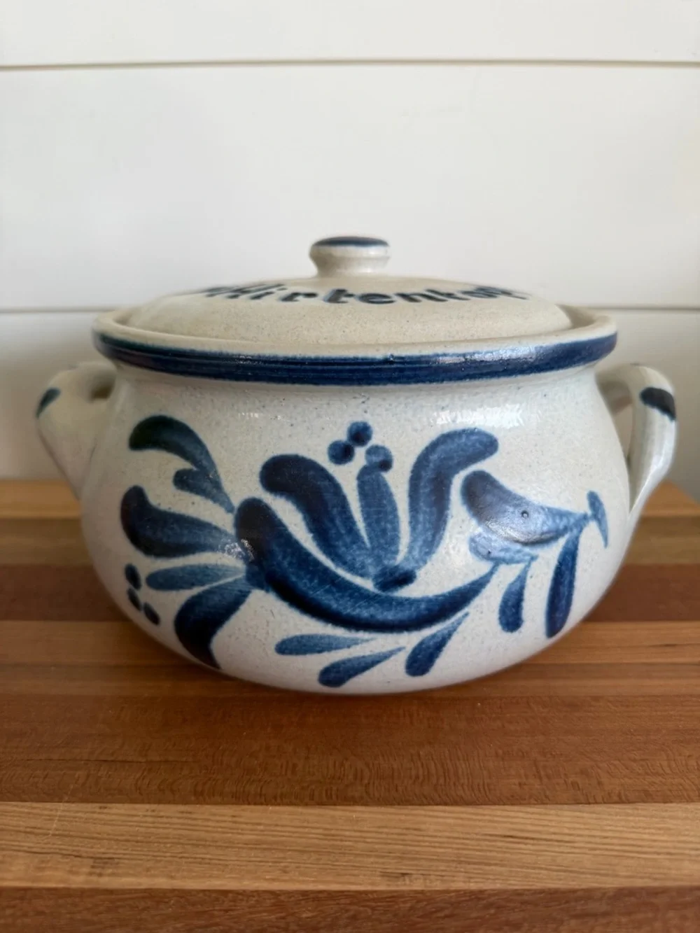 VTG Breton Shepards Pie Pot German Lidded Bretonischer Hirtentopf